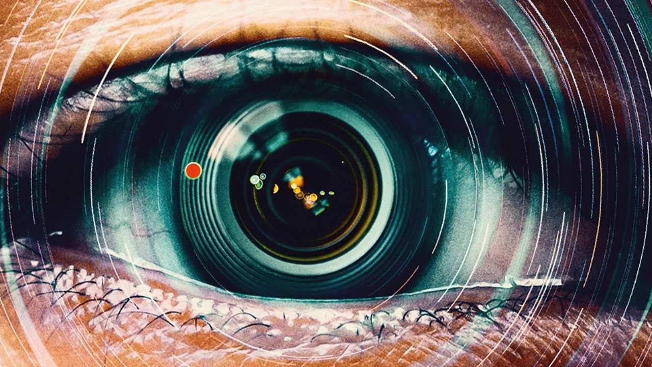 a close up of an eye